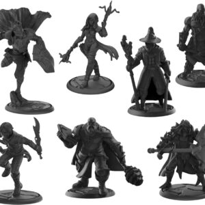 Miniaturas RPG Herois Humanos Personagens Dungeons And Dragons DND D&D 7 Unidades