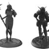 Miniaturas RPG Herois Elfos Personagens Dungeons & Dragons DND D&D (Preto)